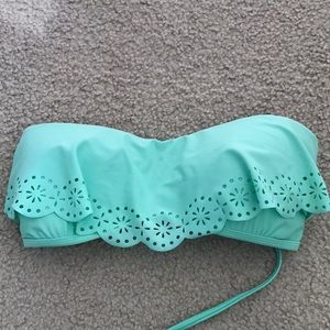 blue Bando top